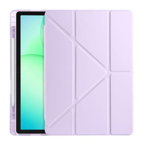 Galaxy Tab A11 Plus Kılıf Zore Tri Folding Kalem Bölmeli Standlı Kılıf