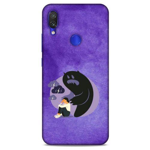 Xiaomi Redmi Note 7 Kılıf Depresyon (41) Tank Kılıf Koyu Yeşil Pembe