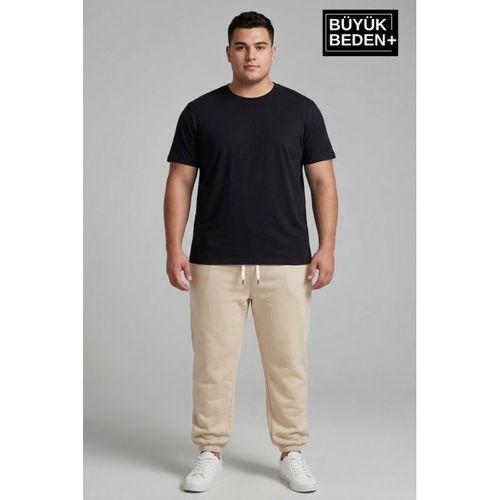 Erkek Büyük Beden Paça Lastikli İki İplik Rahat Kalıp ince Eşofman Altı SPR26BEA951