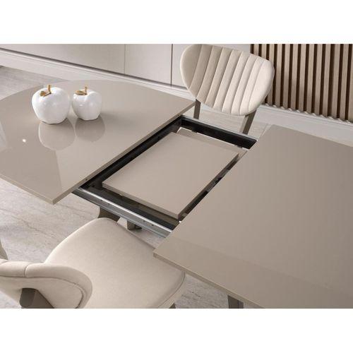 Star Capuccino Lak Panel Mutfak Masa Sandalye Takımı 82x138