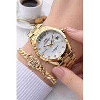 Slazenger Özel Sedef Kadran 2 Yıl Garantili 5 Atm Suya Dayanıklı Kadın Kol Saati+Bileklik LSL2608.M1