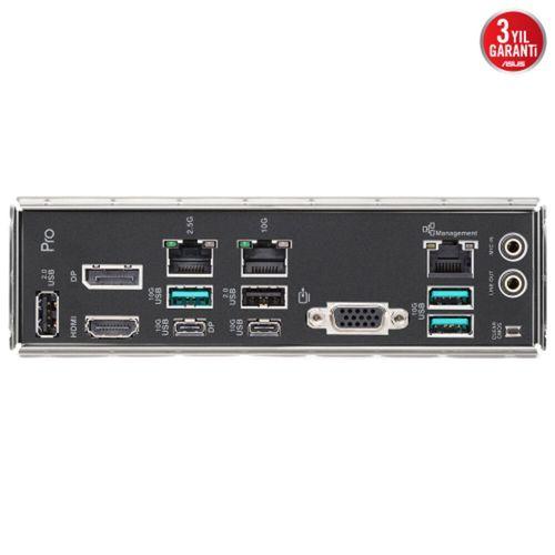 ASUS PRO WS B850M-ACE SE, 4xDDR5, 2xM.2, HDMI, DP, Type-C, D-SUB, PCIe 5.0, AM5 Soket Micro-ATX Anakart