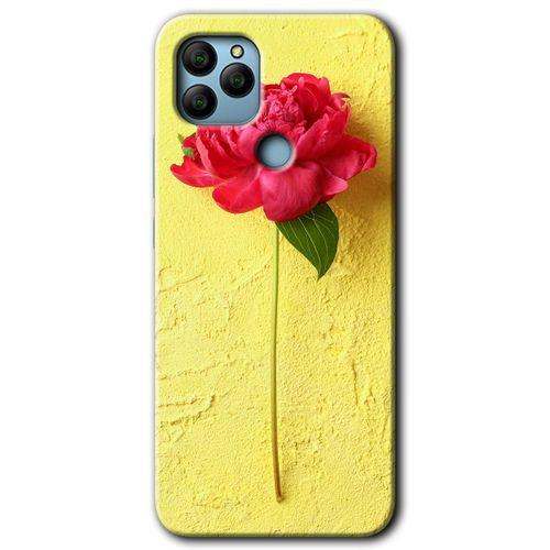 General Mobile GM 22 Plus HD Baskılı Kılıf + 9D Tam Ekran Koruyucu - Kırmızı Gül