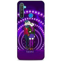 Oppo Realme 5i Kılıf FunnyMaX (33) Hybrid Kılıf Mor Tavşan