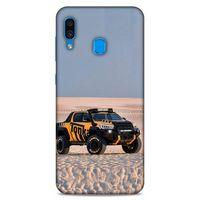 Lopard Samsung Galaxy A30 Uyumlu Kılıf PickUpX (44) Tough Armor Kılıf Turuncu Siyah