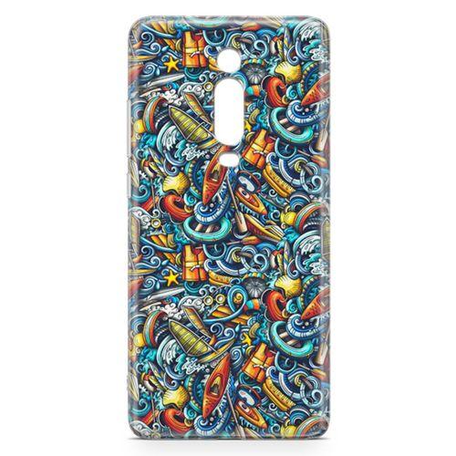 Xiaomi Redmi K20 Pro Premium Kılıf Deniz Sporları Doodle Arka Kapak Koruma Desenli Full Koruyucu