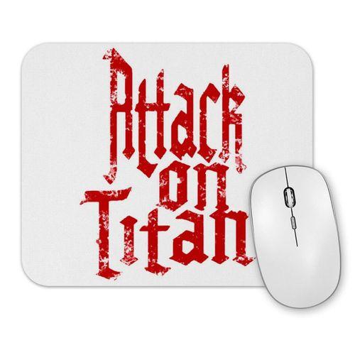 Attack On Titan Font Logo Mouse Pad