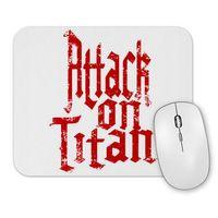 Attack On Titan Font Logo Mouse Pad