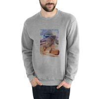 Wars Wallpaper Baskılı Gri Erkek Sweatshirt