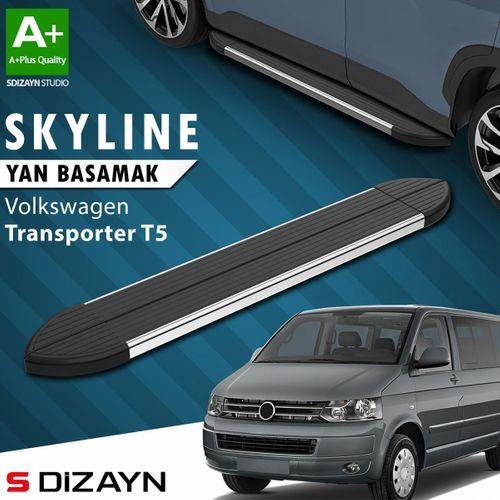 S-Dizayn VW Transporter T5 Kısa Şase Skyline Krom Yan Basamak 213 Cm 2003-2015 A+ Kalite