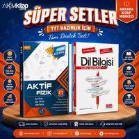 Aktif Öğrenme TYT Fizik 0 dan Başlayanlara ve AKM Dil Bilgisi Soru Bankası Seti 2 Kitap