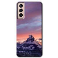 Samsung Galaxy S21 HD Baskılı Kılıf + 9D Tam Ekran Koruyucu - Zirve