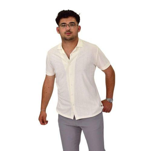 Erkek Apaçi Yaka Düğmeli Tişört 9655 BGL-ST04589
