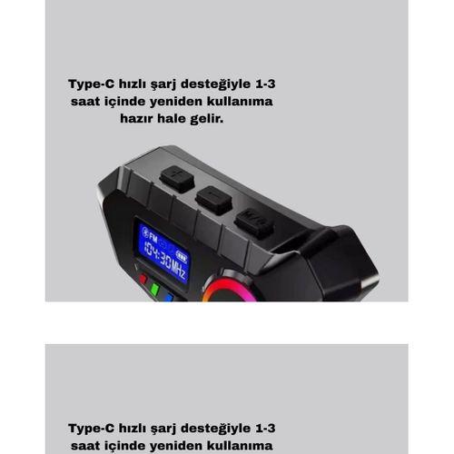 Motosiklet Ve Günlük Kullanım İçin Bluetooth Hoparlör Ve Disk Kilidi Seti