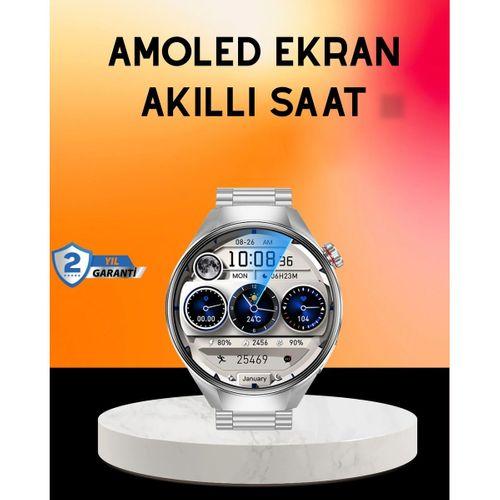 Akıllı Saat Amoled Ekran Bluetooth Aramalı – Nabız, Uyku Ve Spor Takipli