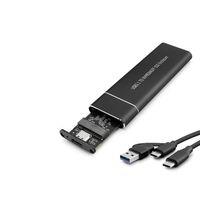 SSD Kutu Type-C 3.1 + Usb3.0 Nvme M2 Chıp Jms581D Siyah HDX1769