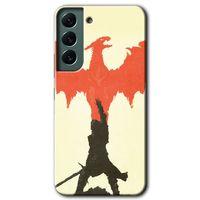 Potkal Hediye Fabrikası Samsung Galaxy S22 Plus Kılıf HD Desen Baskılı Arka Kapak - Dragon Hunter 1