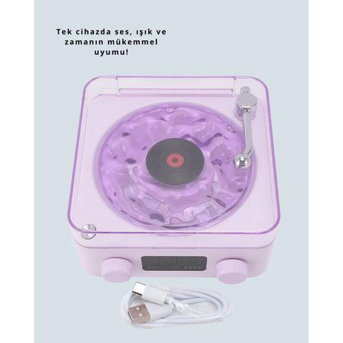 Bluetooth Retro Pikap Hoparlör – Projektörlü Gece Lambası