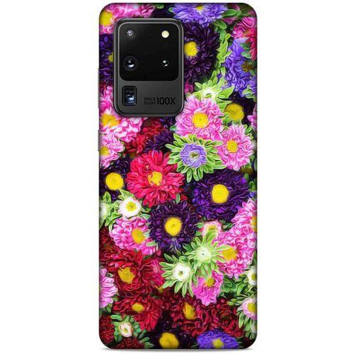 Lopard Samsung Galaxy S20 Ultra Uyumlu Kılıf Bahar (43) Thin Fit Kılıf Çiçek Buketi