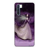 Oppo A91 Kılıf Mor Peri Arka Kapak Silikon Koruma Full Koruyucu