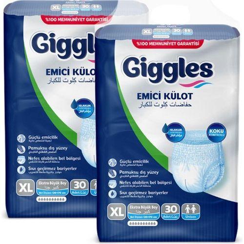 Giggles Yetişkin Emici Külot Ekstra Large 30'lu 2 Paket 60 Adet