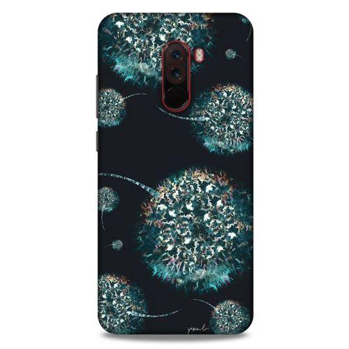 Y.Liva-2021 Özel Seri Siyah Soyut-115 Xiaomi Pocophone F1 Kılıf Silikon Kapak