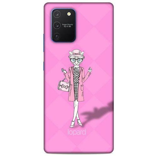 Samsung Galaxy S10 Lite Kılıf FunnyMaX (21) Koruyucu Kapak Şeker Pembe Kedi