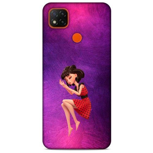 Xiaomi Redmi 9C Kılıf Depresyon (40) Fit Silikon Kılıf Kahverengi Beyaz