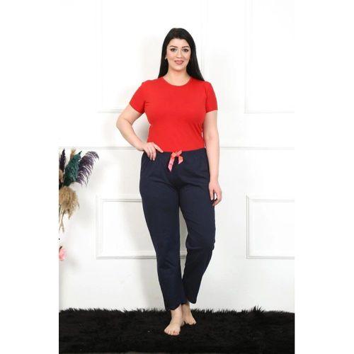 Kadın Pamuklu Büyük Beden Alt Pijama Lacivert