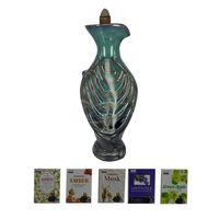 Porselen Geri Akış Tütsü Brülörü +5 Aromatik Tütsü CA5 Yeşil