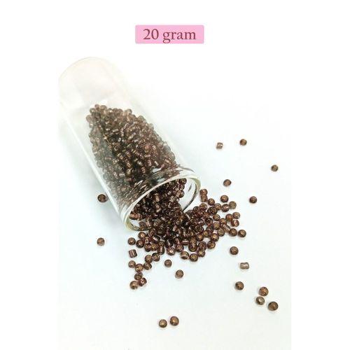 Dökme Cam Kum Boncuk (8/0) 3 mm - 4 Renk - Toplam 80 Gram - BNC423