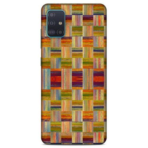 Lopard Samsung Galaxy A51 Uyumlu Kılıf Wood'X (49) Ultra Silikon Kılıf Baskılı