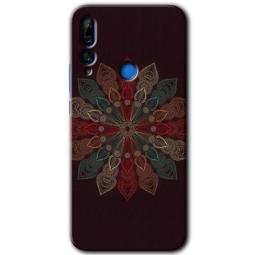 Huawei Y9 Prime 2019 Kılıf HD Desen Baskılı Arka Kapak - Mandala Flower Wal