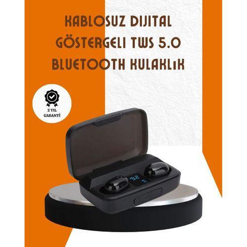 Bluetooth V5.0 Parmak Dokunmatik Kontrol Kablosuz Kulaklık Şarj Kutulu Model