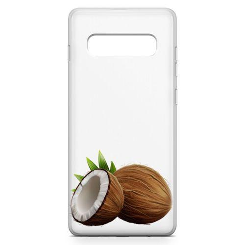 Samsung Galaxy S10 Kılıf Hindistan Cevizi Arka Kapak Koruma Desenli Full Koruyucu