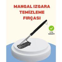 Uzun Saplı Izgara Temizleme Fırçası Çelik Telli