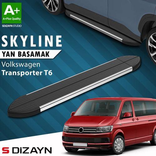 S-Dizayn VW Transporter T6 Kısa Şase Skyline Krom Yan Basamak 213 Cm 2015-2019 A+ Kalite