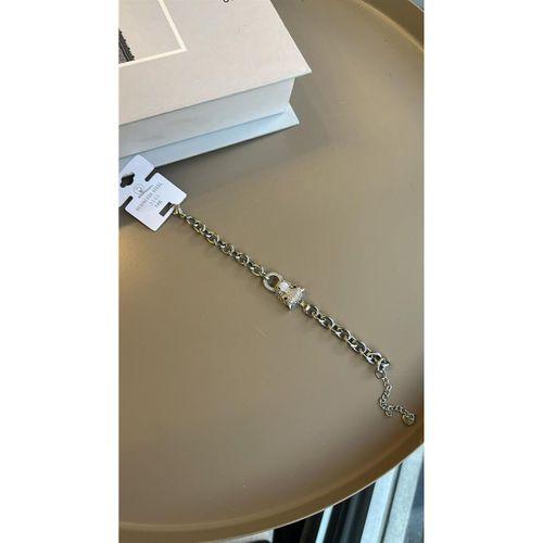 Zirkon Leopar Bileklik - Gümüş