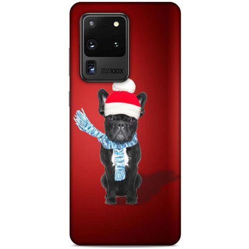 Samsung Galaxy S20 Ultra Kılıf Köpek Kıyafetleri (23) Ultra Koruma Kılıfı French Bulldog Bere