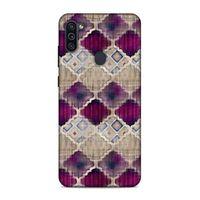Samsung Galaxy M11 Uyumlu Kılıf Utopia (7) Telefon Kılıfı Bordo Mavi