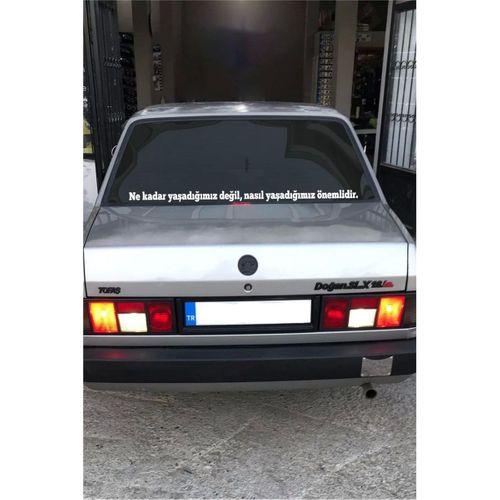 Oto Cam Yazı Sözleri Ticari-Servis-Dolmuş-Panelvan Uzun özel yeni sticker Model 4