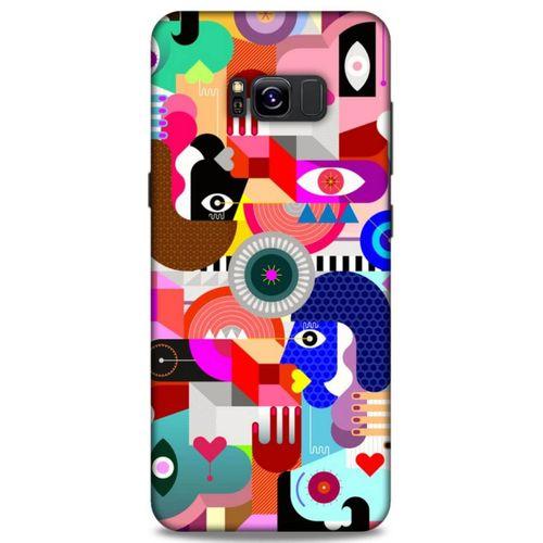 Lopard Samsung Galaxy S8 Plus Uyumlu Kılıf Soyut Sanat (21) Baskılı Koruyucu Kapak