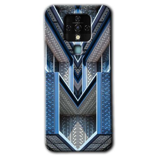 Potkal Hediye Fabrikası Tecno Camon 16 Kılıf HD Desen Baskılı Arka Kapak - Retro Building
