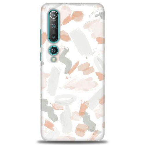 Xiaomi Mi 10 Kılıf HD Baskılı Kılıf - Fırça Darbeleri + Tam Ekran Koruyucu