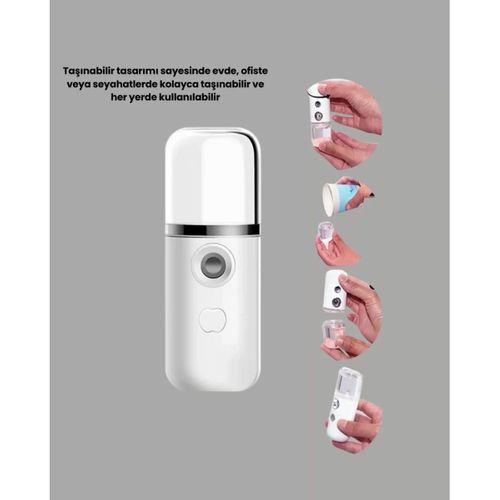 Mini Şarjlı Buhar Nemlendirici – Taşınabilir, Enerji Tasarruflu, Kablosuz Kullanım