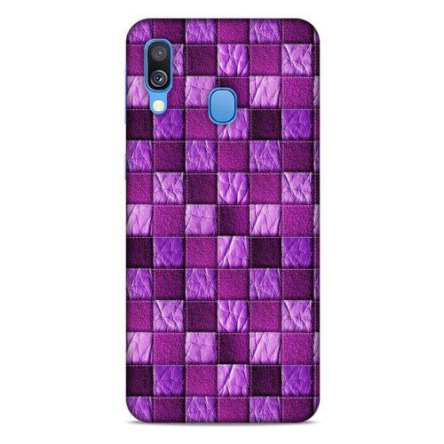 Samsung Galaxy A40 Kılıf Patchwork (5) Koruma Kabı Fuşya