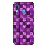 Samsung Galaxy A40 Kılıf Patchwork (5) Koruma Kabı Fuşya