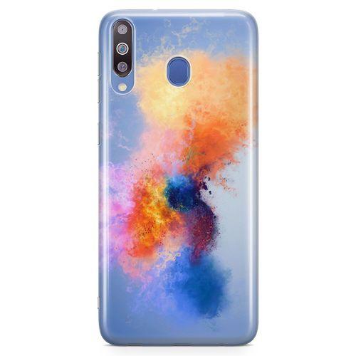 Samsung Galaxy M30 Kılıf Color Splash Arka Kapak Koruma Desenli Full Koruyucu