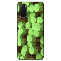 Lopard Samsung Galaxy S20 Uyumlu Kılıf PiXel (8) Baskılı Kılıf Yeşiller