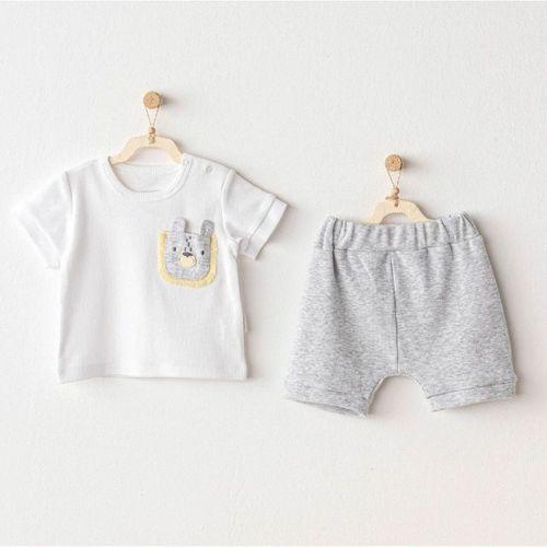 Andywawa AC25812 Little King 2'Li Bebe Takım Grey